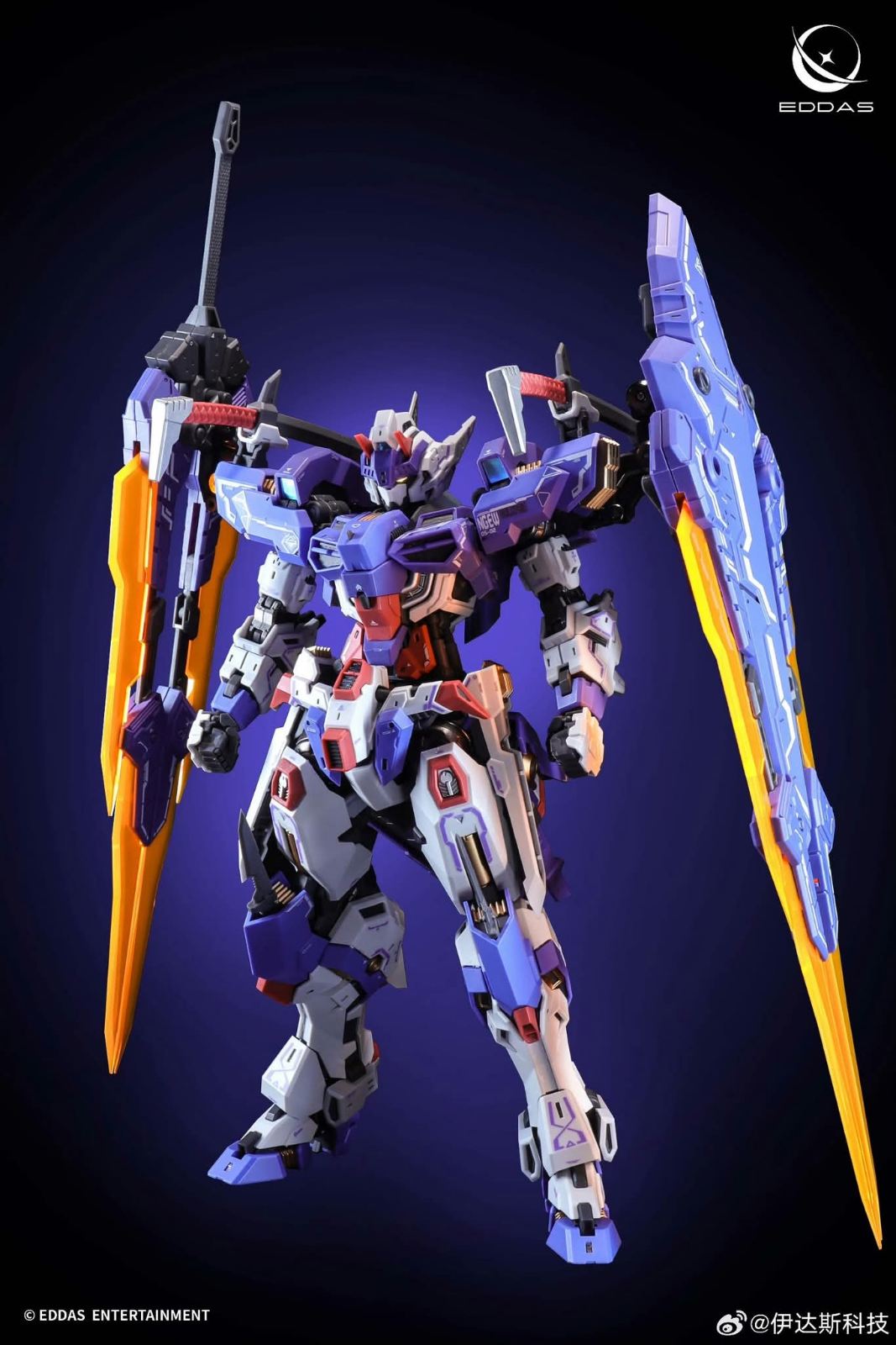 Eddas Technology 1/100 Valkyrie mecha model kit, MG-style Gundam alternative, third-party anime robot plastic model, original articulated display mecha, 1/100 scale