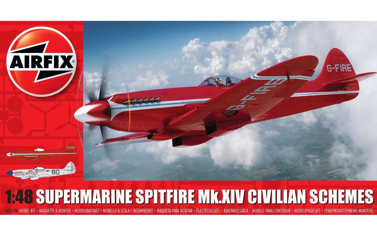 Airfix Supermarine Spitfire MkXIV Civilian Schemes