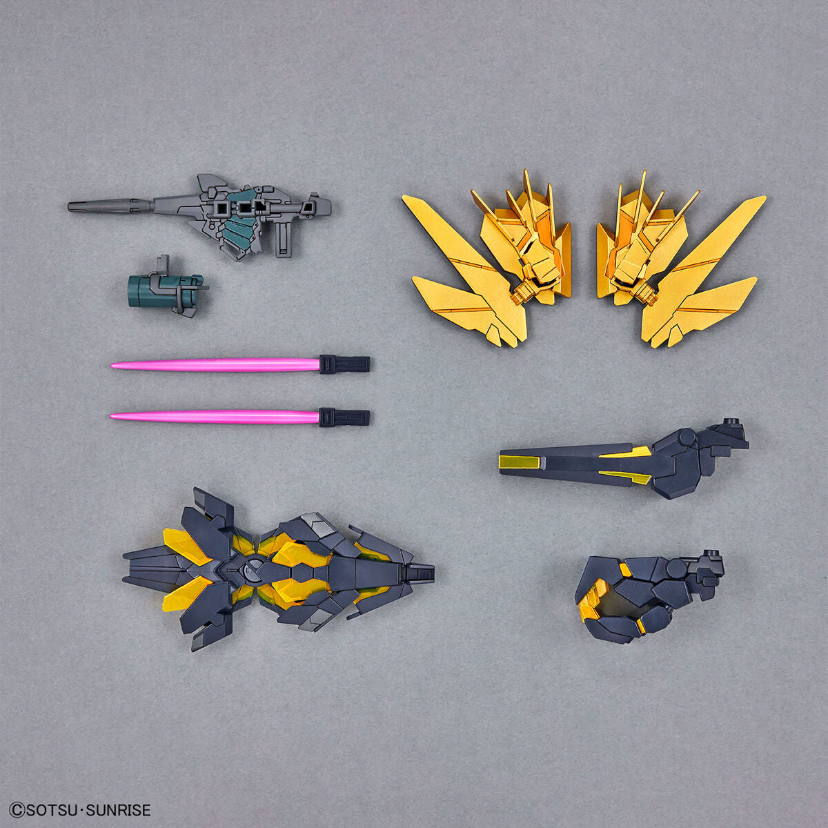 Bandai SD Gundam Cross Silhouette Unicorn Gundam 02 Banshee Destroy Mode and Norn Parts Set