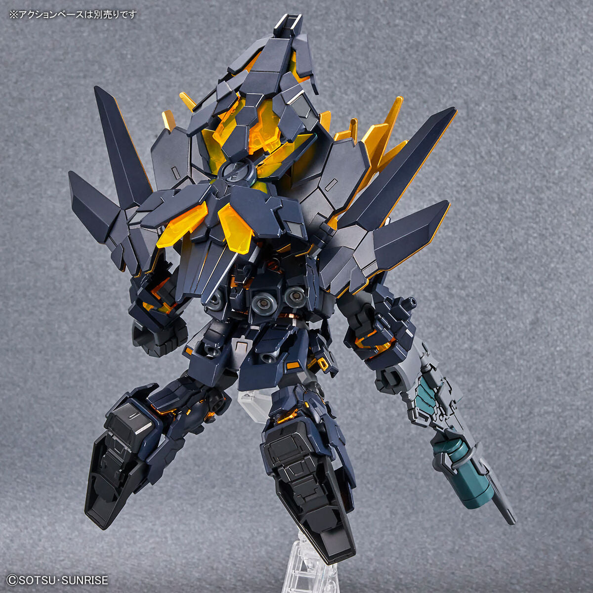 Bandai SD Gundam Cross Silhouette Unicorn Gundam 02 Banshee Destroy Mode and Norn Parts Set