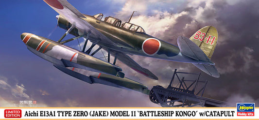 Hasegawa 1/72 Aichi E13A1 Type Zero (Jake) Battleship Kongo w/Catapult
