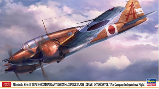 Hasegawa 1/72 Mitsubishi Ki-46-III Type 100 Commandant Reconnaissance Plane (Dinah) Interceptor 17th Company Independence  Flight