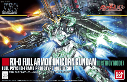 Bandai High Grade Full Armor Unicorn Destroy Mode Gundam