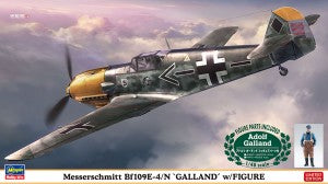Hasegawa 1/48 Messerschmitt Bf109E-4/N “GALLAND” w/FIGURE